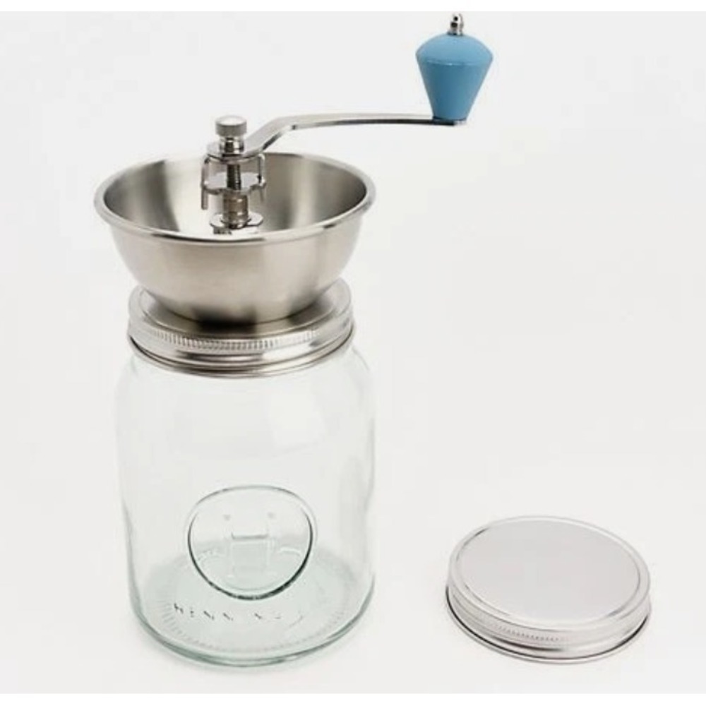 Henning Lee Hand Crank Coffee Grinder Stainless Steel Manual Burr
